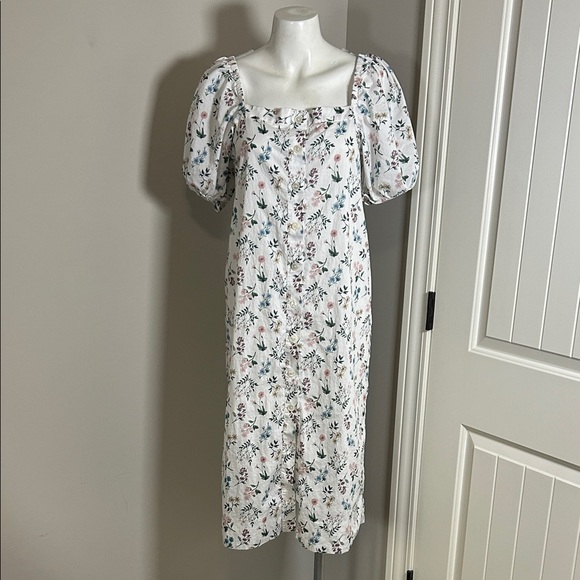 J Crew Cottage dress in Liberty Annelise floral midi puff sleeve sz S - Picture 3 of 13